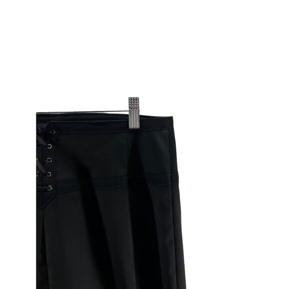 Express Design Studio Black Lace-Up Mini Pencil Skirt Women's Size 6 - Picture 4 of 7